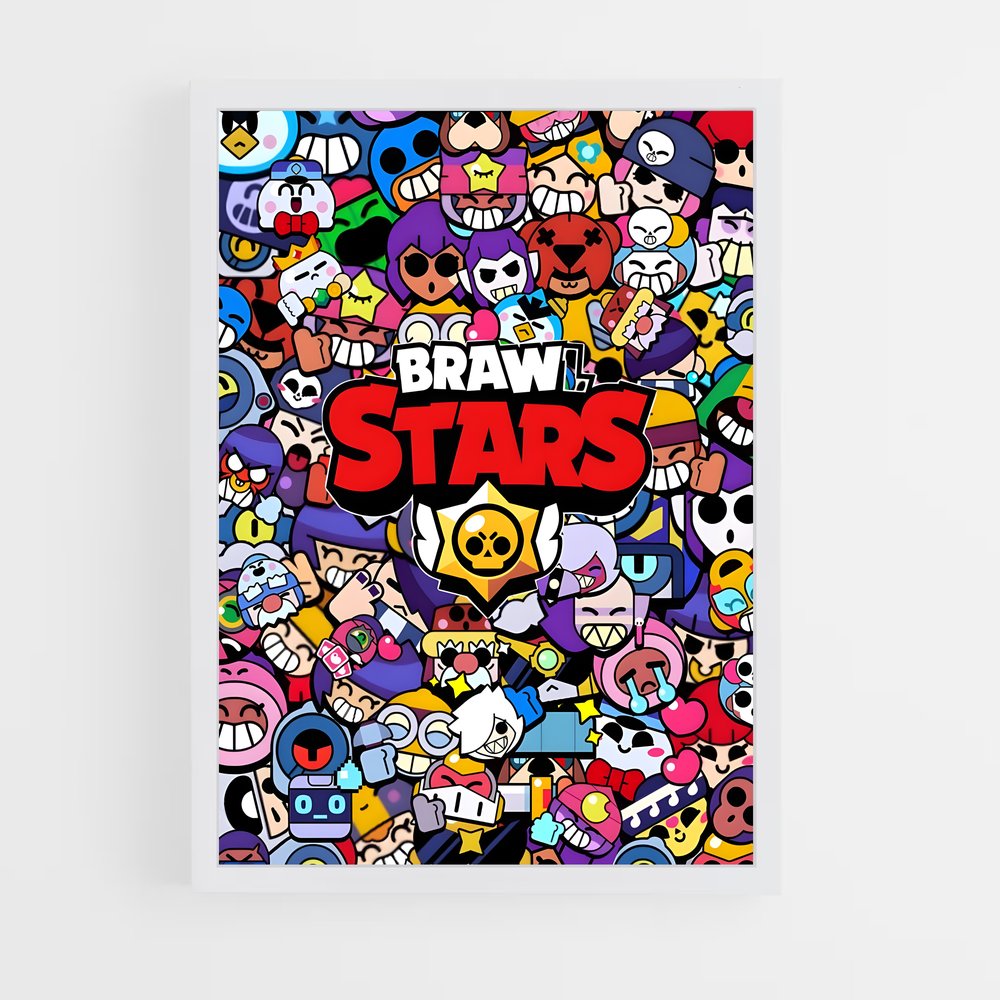 Poster Équipe Brawlers – affiche Brawl Star (vue 3)